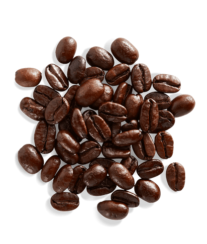 Peet's Aged Sumatra Coffee beans shown up close with detail