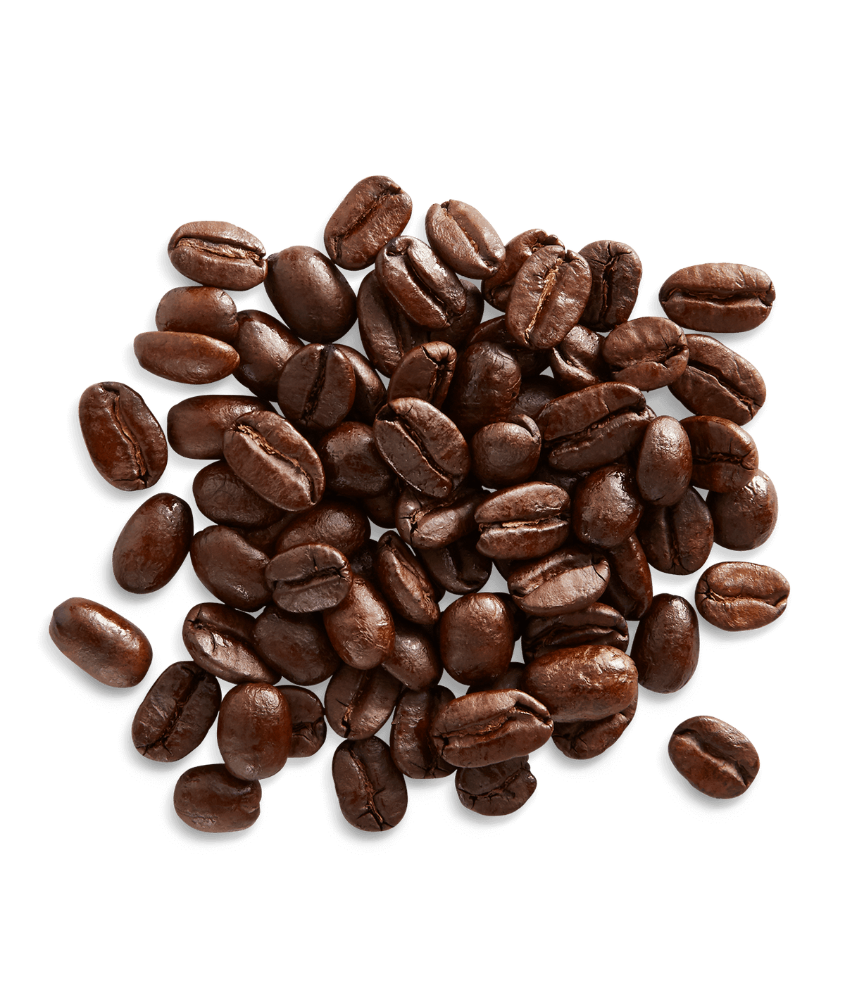 Peet's Decaf Holiday Blend Coffee beans shown up close with detail