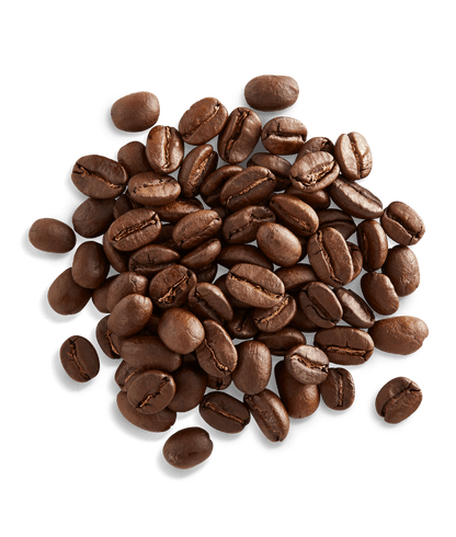 Peet's Baridi Blend Coffee beans shown up close with detail
